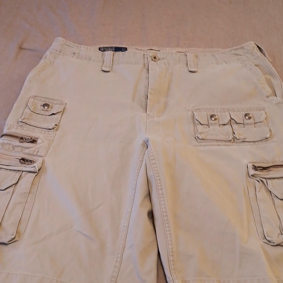 Polo by Ralph Lauren Vintage Khaki Cargo Shorts - Picture 1 of 2